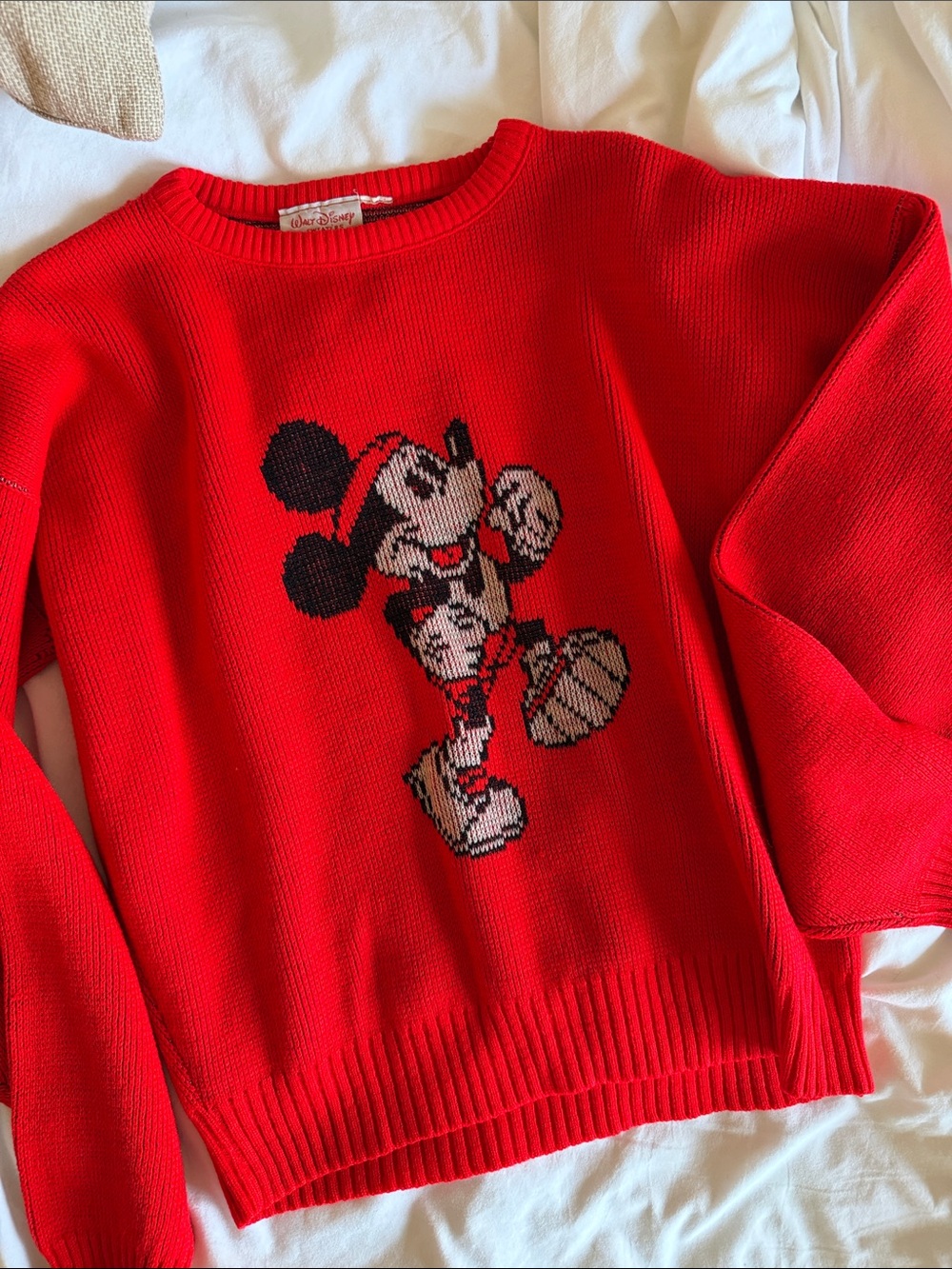 Vintage Mickey Mouse Knit Sweater - Women